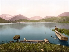 Jajce, Jaitze, Pliva Lake, Bosnia, c. 1890, Historic, digitally restored reproduction from a 19th