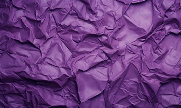 Purple creased crumpled paper background grunge texture backdrop AI generated