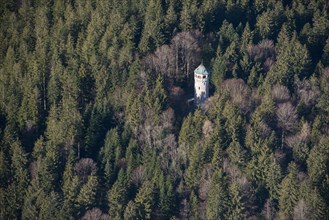 Observation tower on the Taubenberg, near Warngau, Montgolfiade Tegernseer Tal, Balloon Week