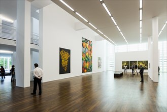Interior view, Museum Frieder Burda, artworks by Karin Kneffel, architect Richard Meier,