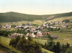 Manebach, Kammerberg, Austria, c. 1890, Historic, digitally restored reproduction from a 19th