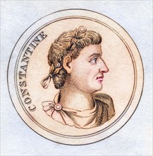 Constantine I. Flavius Valerius Constantinus AD 285, 337 Roman Emperor from the book Crabbs