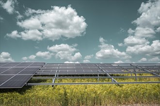 Municipal solar plant near Ibind in the Hassberge district