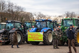 Farmers' protests in Ludwigshafen am Rhein: large demonstration by farmers from the Southern
