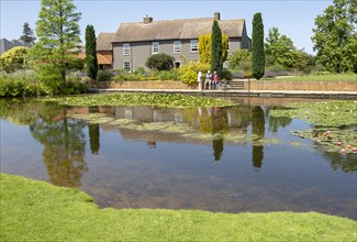 Royal Horticultural Society gardens at Hyde Hall, Essex, England, UK, Upper Pond