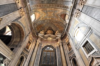 Interior view, Basilica da Estrela consecrated in 1790, burial place of Queen Maria I, Lisbon,