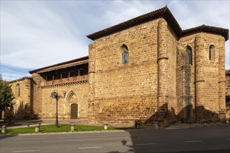 Aragonese Gothic architectural style Church fortress of Santa Maria la Mayor, Ezcaray, La Rioja,