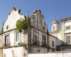 Ops historic buildings in city centre of nEvora, Alto Alentejo, Portugal, Europe