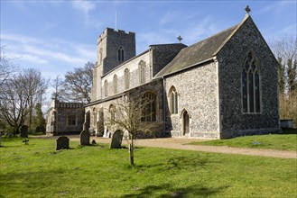 Village parish church of All Saints, Mendham, Suffolk, England, UK