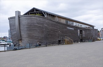 Ark Museum floating museum ship in the Orwell Quay, Wet Dock, Ipswich, Suffolk, England, UK