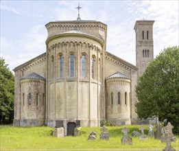 Exterior 19th century Italianate architecture of Wilton new church, Wiltshire, England, UK ornate