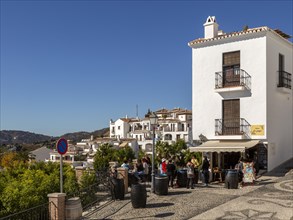 Vinos el Lagar small wine bar shop, Frigiliana, Axarquia, Andalusia, Spain, Europe