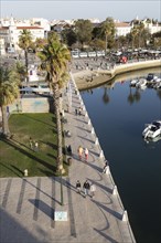 Activity around the marina waterfront area Faro, Algarve, Portugal, Europe
