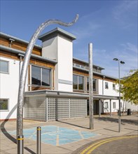 Modern Health centre building at Ravenswood private housing development, Ipswich, Suffolk, England,