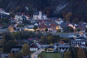 Oberdrauburg, market town in the Drau Valley, Carinthia, Austria, Europe