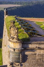 Koenigstein Fortress in Saxon Switzerland, Koenigstein, Saxony, Germany, Europe