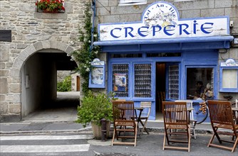Creperie, Roscoff, Departement Finistere, Brittany, France, Europe