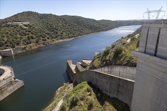 Barragem do Alqueva dam part of the multipurpose water management project on the Rio Guadiana river