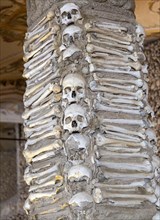 The Chapel of Bones, Capela dos Ossos, city of Evora, Alto Alentejo, Portugal, southern Europe,