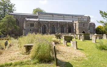 Church of Saint Mary, Berkeley, Gloucestershire, England, UK gravestones and chest tombs in