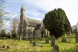 Historic village parish church at Southolt, Suffolk, England, UK