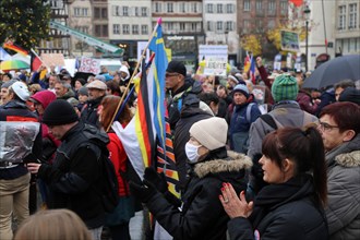 Strasbourg, France: Large demonstration for freedom against the corona measures and the vaccination