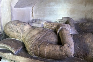 Altar tomb late 14th century Malwain or Blount family, church of Saint Andrew, Etchilhampton,