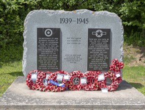 USAF and RAF war memorial 1939-1945, Wattisham airfield, Suffolk, England, UK