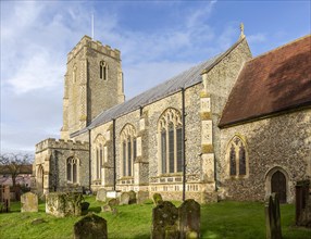 Village parish church Worlingworth, Suffolk, England, UK