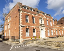 Westcroft House, red brick Georgian eighteenth century listed building c 1784, Trowbridge,