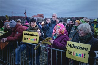 Sea of lights demonstration, Theresienwiese, Munich, Upper Bavaria, Bavaria, Germany, Europe