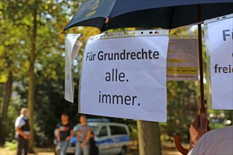 Mannheim: Several hundred people took part in a vigil at the upper Luisenpark to protest against