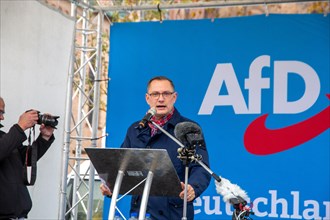 Speyer: An AfD rally took place under the motto Our country first . The chairman of the AfD, Tino