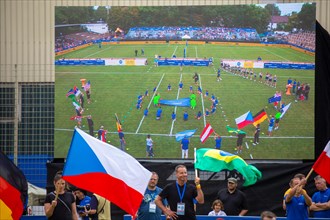 Fistball World Championship from 22 July to 29 July 2023 in Mannheim: A short opening ceremony took
