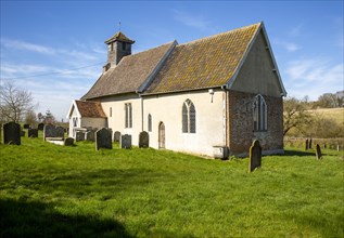 Village parish church of Saint Mary Magdalene, Withersdale, Suffolk, England, UK