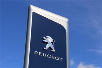Peugeot logo (Hassloch, Rhineland-Palatinate)