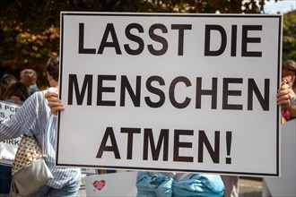 Lateral thinking demo in Darmstadt, Hesse: The demonstration was directed against the corona