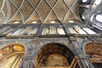 Ceiling view, interior view, Church of San Maurizio al Monastero Maggiore, built 1503, 1518, Milan,