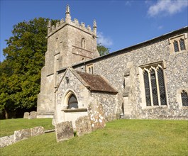Village parish church of Saint Peter, Milton Lilbourne, Vale of Pewsey, Wiltshire, England, UK