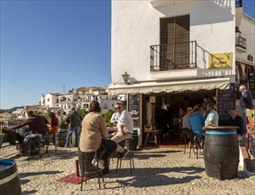 Vinos el Lagar small wine bar shop, Frigiliana, Axarquia, Andalusia, Spain, Europe