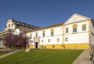 Frontage of University of Evora building, City of Evora, Alto Alentejo, Portugal, Southern Europe,