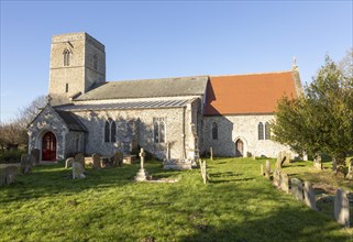 Village parish church at St James South Elmham, Suffolk, England, UK
