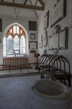 Interior of church of Saint Leonard, Sutton Veny, Wiltshire, England, UK, Churches Conservation