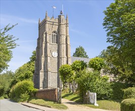Village parish church of Saint Peter, Monks Eleigh, Suffolk, England, UK