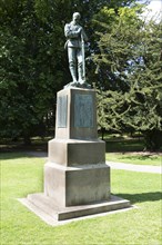 Boer war memorial monument in Christchurch Park, Ipswich, Suffolk, England, UK