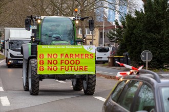 Farmers' protests in Ludwigshafen am Rhein: Large convoy of farmers from the Southern Palatinate