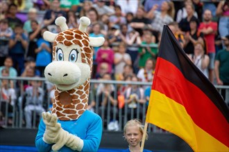 Fistball World Championship from 22 July to 29 July 2023 in Mannheim: Manni, a giraffe, is the