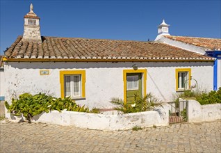 Traditional architecture building cottage style house Cacela Velha, Vila Real de Santo Antonio,