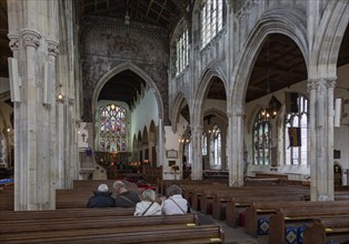 Inside church of Saint Thomas, Salisbury, Wiltshire, England, UK