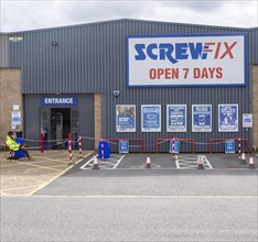 Screwfix store shop, Whitehouse industrial estate, Ipswich, England, United Kingdom, Europe